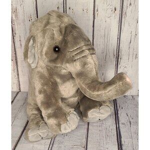 12" Wild Republic Realistic Gray Elephant Plush Stuffed Animal National Zoo